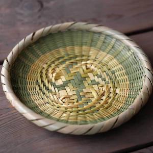 岩手鳥越のざる 岩手県二戸 鳥越竹細工 スズ竹(篠竹) 丸ざる 7寸 : おまめ