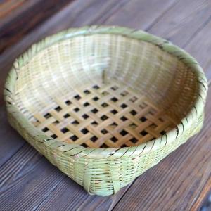 青竹巻縁茶碗籠（大）ご家族で使える昔ながらの素朴な竹籠｜taketora