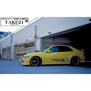 【T21】WALD ヴァルド GXE/SXE10 アルテッツァ サイドステップ  エアロ FRP製　...