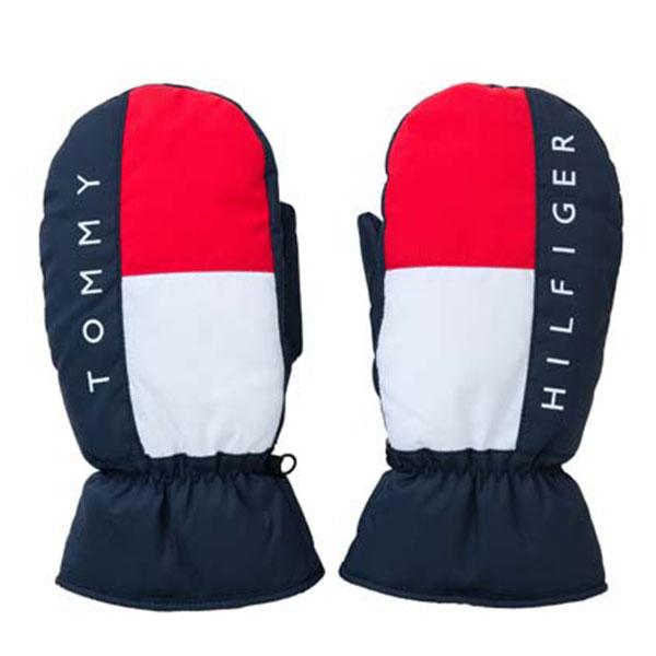 トミーヒルフィガー ゴルフ ミトン 手袋 メンズ レディース てぶくろ 両手 グローブ 冬用 秋 冬...