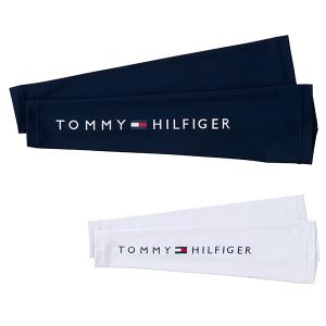 トミーヒルフィガー ゴルフ サンガード アームカバー メンズ レディース UVカット 紫外線カット 吸水 速乾 TOMMY HILFIGER GOLF 白 ホワイト 紺 ネイビー THMB92｜竹内ゴルフ Yahoo!ショッピング店