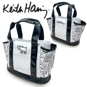 キースヘリング ゴルフ ラウンドバッグ メンズ レディース バッグ ラウンドバック カートバッグ ミニトート 無地 白 ホワイト KHRB-08 Keith Haring Golf