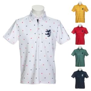 純正品 アドミラルゴルフ ポロシャツ 半袖 メンズ シャツ ポロ 吸水速乾 ストレッチ モノグラム ゴルフウェア 総柄 白 紺 緑 黄 赤 ブランド Adm 良品しかない スポーツ アウトドア ゴルフ Italianoavanzato Com