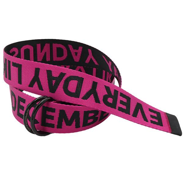 ディセンバーメイ ゴルフ ベルト メンズ レディース ジャガード バイカラー ネオン ピンク 蛍光ピ...