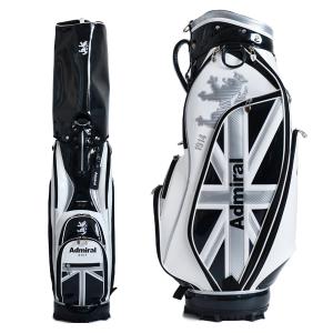 アドミラルゴルフ キャディバッグ メンズ 別注モデル 9.5型 約4.2kg 5分割 ゴルフバッグ レア ブランド ブラック ADMG3ACT アドミラル ゴルフ ADMIRAL｜takeuchi-golf