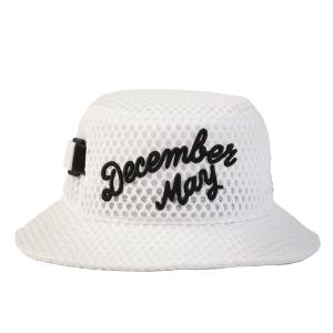 Decembermay キャップ メッシュ バケットハット ホワイト ゴルフ DECEMBERMAY（ディセンバーメイ） キャップ 帽子 Full mesh Bucket hat