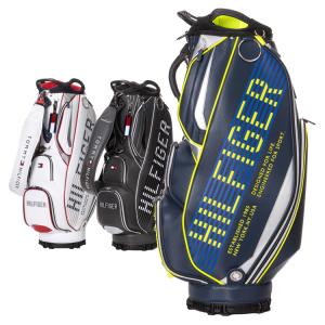 トミーヒルフィガー ゴルフ キャディバッグ メンズ 9.0型 5分割 約3.6kg ゴルフバッグ レア ブランド THMG3SC2｜takeuchi-golf