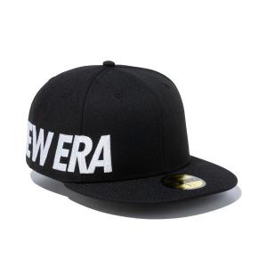 ニューエラ キャップ メンズ レディース 帽子 エッセンシャルロゴ 59FIFTY 13516140 NEW ERA 無地 平つば フラットバイザー｜takeuchi-golf