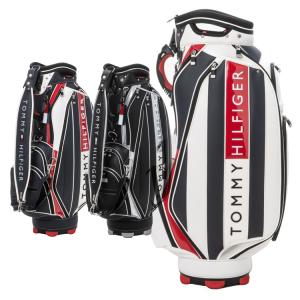 トミーヒルフィガー ゴルフ キャディバッグ メンズ 9.0型 5分割 約4.7kg ゴルフバッグ レア ブランド THMG3FC4 TOMMY HILFIGER GOLF｜takeuchi-golf