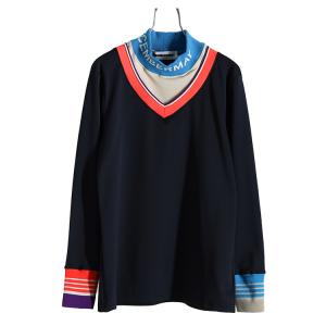 ディセンバーメイ ゴルフ モックシャツ メンズ 長袖 ハイネック 裏起毛