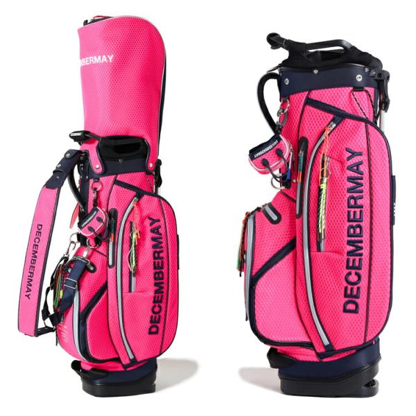 ディセンバーメイ ゴルフ キャディバッグ スタンドバッグ 9.0型 約4.2kg 4分割 ポーチ付き...
