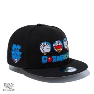 ニューエラ キャップ コラボ メンズ レディース 帽子 9FIFTY ドラえもん 平つば 14174554 NEW ERA ブランド 無地 シール フラットバイザー｜takeuchi-golf