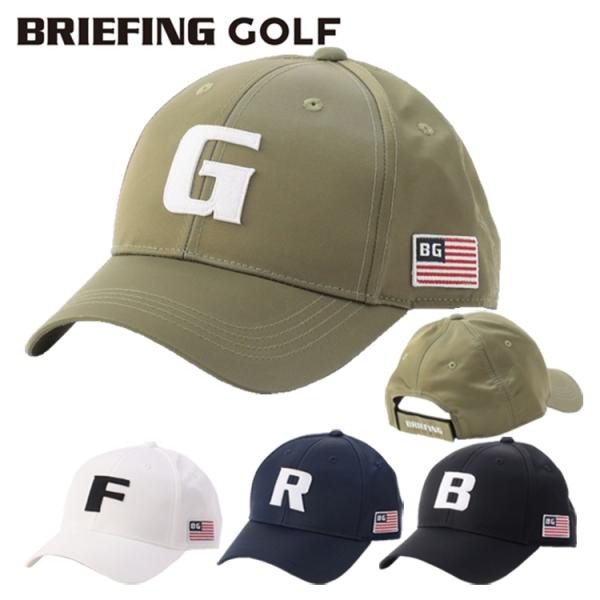ブリーフィング ゴルフ キャップ メンズ イニシャル 帽子 ベルクロ仕様 サイズ調整 ゴルフウェア ...