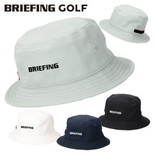 ブリーフィング ゴルフ バケットハット メンズ ハット 帽子 バケツハット UVカット ゴルフキャップ ゴルフウェア 無地 ロゴ ブランド BRIEFING GOLF BRG241MD1｜takeuchi-golf