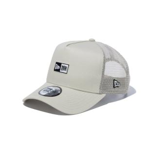 ニューエラ キャップ メッシュ メンズ レディース 帽子 ボックスロゴ 9FORTY A-Frame 14109745 NEW ERA 無地 シール スナップバック カーブバイザー｜takeuchi-golf