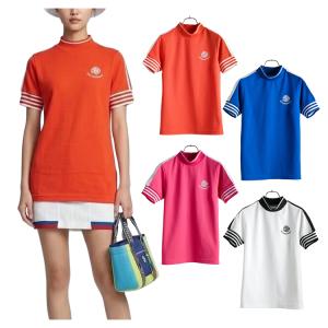 『DECEMBERMAY』ゴルフ モックネックシャツ 半袖Tシャツ ディセンバーメイ ゴルフ モックシャツ メンズ レディース 半袖