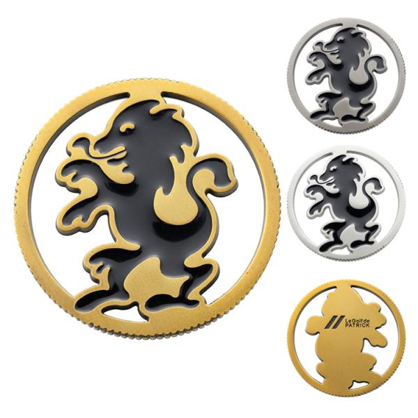 パトリック ゴルフ マーカー メンズ レディース  大型 ライオンマーカー ロゴ シンプル アクセサ...