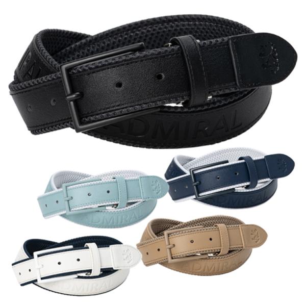 アドミラルゴルフ ベルト メンズ レディース メッシュ フリーカット可能 シンプル ブランド 無地 ...