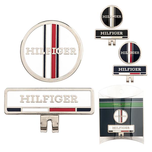 トミーヒルフィガー ゴルフ マーカー メンズ レディース キャップマーカー 台座付き ロゴマーカー ...