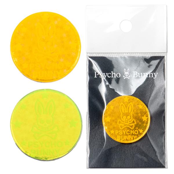 サイコバニー ゴルフ マーカー メンズ レディース ボールマーカー アクリル メタル ホログラム ゴ...