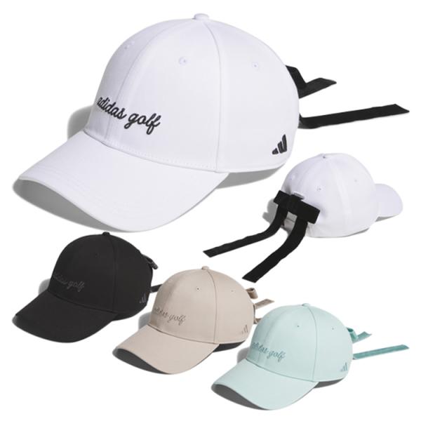 アディダス ゴルフ キャップ レディース 帽子 リボンキャップ バックリボン ゴルフキャップ ブラン...