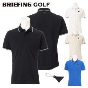 ブリーフィング ゴルフウェア 半袖シャツ 春 夏 MS MARINE STRIPE POLO