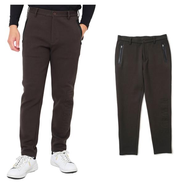 V12 ゴルフ パンツ メンズ ストレッチ ダンボールニット LUX ロングパンツ 長ズボン 止水テ...