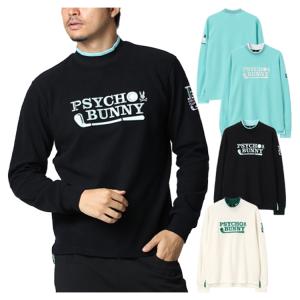 Psycho Bunny（サイコバニー） ゴルフ モックシャツ メンズ 長袖