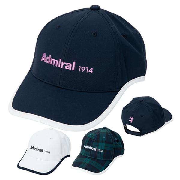 アドミラルゴルフ キャップ メンズ レディース 帽子 カーブドバイザー マジックテープ式 無地 ロゴ...