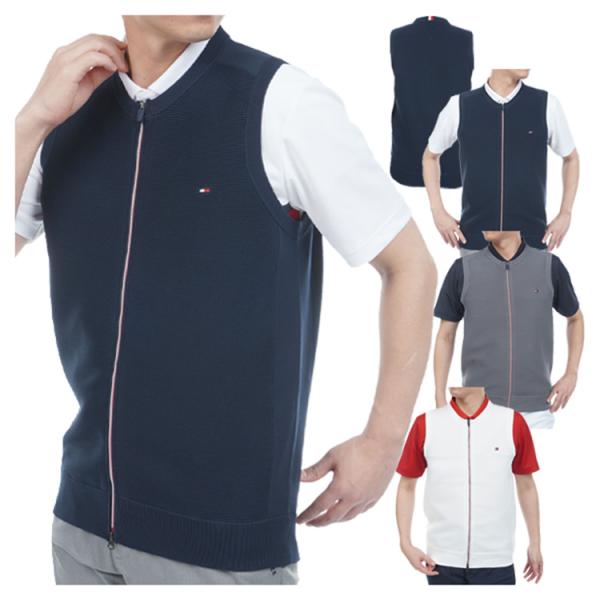 トミーヒルフィガー ゴルフ ベスト メンズ ニットベスト セーターベスト 軽量 撥水 ゴルフウェア ...