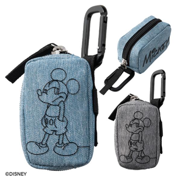 ディズニー ゴルフ ボールポーチ メンズ レディース ボールケース 2個収納 カラビナ付き ゴルフポ...