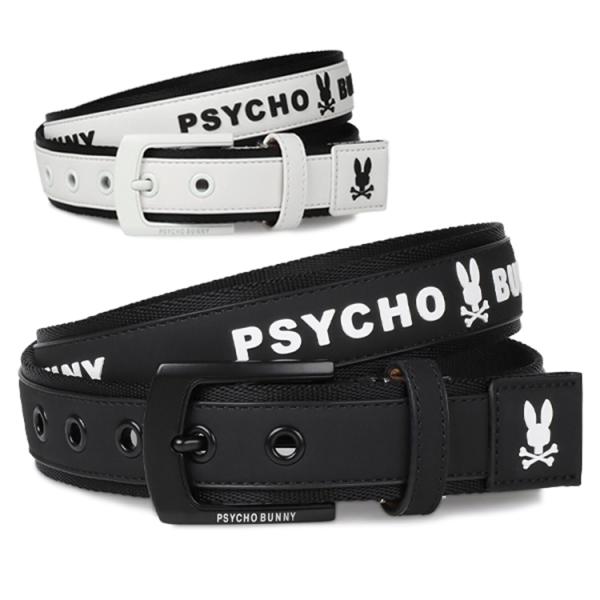 サイコバニー ゴルフ ベルト メンズ ゴルフベルト ゴルフウェア 立体ラバープリント 無地 ロゴ ブ...