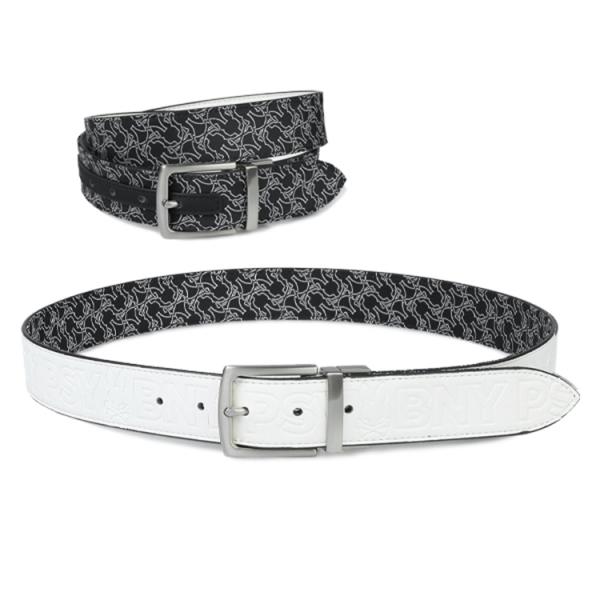 サイコバニー ゴルフ ベルト メンズ リバーシブル エンボス加工 ゴルフベルト ゴルフウェア 無地 ...