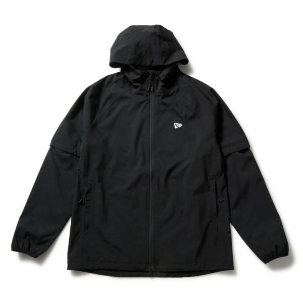 ニューエラ ゴルフ レインジャケット メンズ レディース 長袖 半袖 2WAY レインウェア 軽アウ...