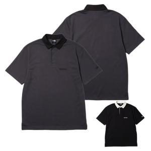MARK&LONA マークアンドロナ モックネック半袖Tシャツ 総柄 ホワイト