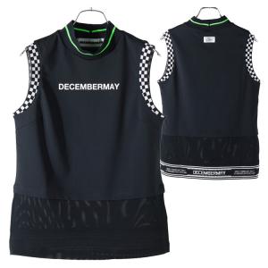よ*ち様 DECEMBERMAY ディセンバーメイ モックネック ノースリーブ ディセンバーメイ ゴルフ モックシャツ レディース ノースリーブ 接触