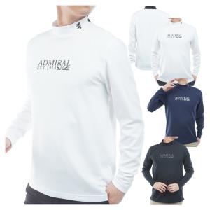 アドミラルゴルフ シャツ モックシャツ メンズ 長袖 モックネック