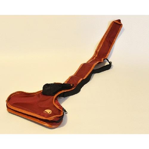 マレットゴルフ 用品 スティックケース MK-280 ボール2個 収納可能 エンジ