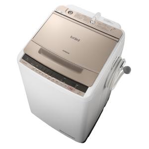基本設置無料 埼玉 千葉 神奈川 東京都一部エリア限定配送 日立 9kg 全自動洗濯機 BW-V90C-N シャンパン  HITACHI BWV90C ビートウォッシュ