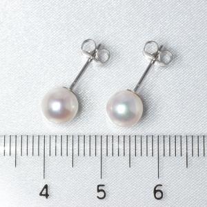 真珠 ピアス アコヤ あこや 伊勢志摩 卸 6.5mm-7mm 直結 シルバー 入学式 卒業式 ホワイトデー プレゼント用｜takidapearl