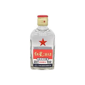 中国酒スピリッツ　紅星　二鍋頭酒（ベニボシ　アールコード酒）100ml　56度　1ケース（24本入り）　3030-6010-24｜takihan-1