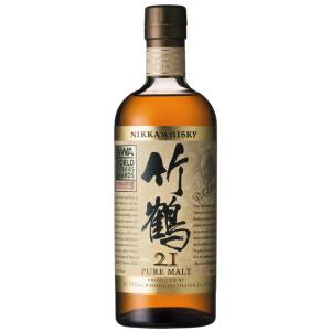 ニッカ 竹鶴21年ピュアモルトWWA2010受賞記念ラベル 43度 700ml 化粧箱なし