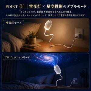 星空プロジェクションライト 星空ライト ナイト...の詳細画像3