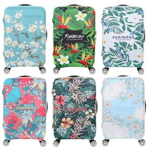 花柄 スーツケースカバー S/18-20 M/22-24 L/25-28 XL/29-32インチ対応