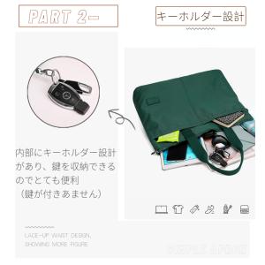 トートバッグ レディース 多機能 ポケット バ...の詳細画像4