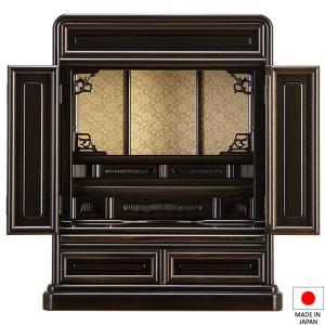 仏壇屋 滝田商店 仏壇 唐木ミニ仏壇 黒檀仏壇 (No.3) 18号 国産(日本製