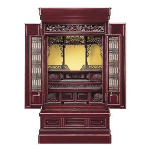 仏壇屋 滝田商店 仏壇 唐木仏壇 八重 桜色 43×20号 台付型(床置き) 高