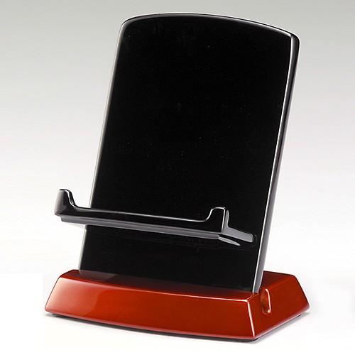 利休型見台(過去帳台) 黒・玉虫塗り 3.5寸