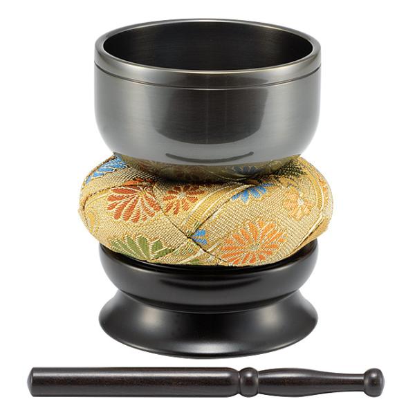 砂張リンセット 2.3寸 口径 7cm（仏具 仏壇用 おりん 高岡銅器 日本製）