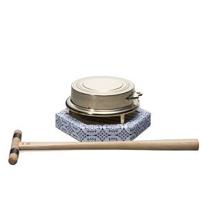 チャンチキ 鐘 仏具 鉦吾　和楽器 仏壇屋 滝田商店 鉦吾(しょうご)セット 3寸 (鉦鼓・伏鉦・叩鉦